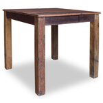 vidaXL Table de salle à manger Bois de récupération massif 82x80x76 cm