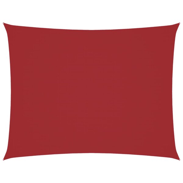 vidaXL Voile de parasol tissu oxford rectangulaire 3x4 m rouge