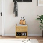 vidaXL Banc de couloir SANDNES 45x40x50 cm bois de pin massif