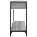 vidaXL Table console sonoma gris 100x34 5x75 cm bois d'ingénierie