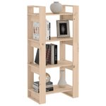 vidaXL Bibliothèque/Séparateur de pièce 60x35x125 cm Bois massif