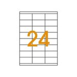 Bte 2400 étiquette 70x35 mm (24 x 100f a4) multi-usage coin droit vert fluo agipa