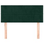vidaXL Tête de lit Vert foncé 80x5x78/88 cm Velours