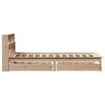 vidaXL Lit bibliothèque sans matelas 100x200 cm bois massif de pin