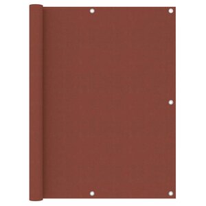 vidaXL Écran de balcon Terre cuite 120x300 cm Tissu Oxford