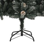 vidaXL Sapin de Noël artificiel avec support Vert 210 cm PVC