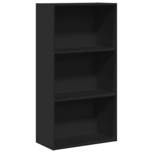 vidaXL Bibliothèque noir 60x30x114 cm bois d'ingénierie