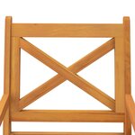 vidaXL Chaises à manger d'extérieur lot de 2 Bois d'acacia massif