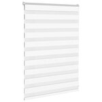 vidaXL Store zèbre blanc 110x100 cm largeur du tissu 105 9cm polyester