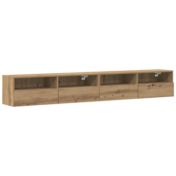 Meubles TV vidaXL 2 Pièces Chêne artisan 100x30x30 cm Bois d'ingénierie