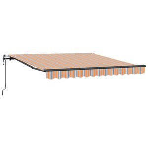 vidaXL Auvent Rétractable Multicolore 300 x 250 cm tissu
