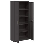 vidaXL Armoire de rangement 2 Pièces Noir 90 x 40 x 200 cm Acier