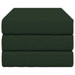 vidaXL Canapé-lit pliable 100 x 67 x 45 cm Vert foncé