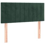 vidaXL Sommier à lattes de lit et matelas Vert foncé 80x200 cm Velours