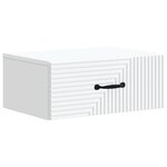 vidaXL Cabinet de chevet mural 2 pièces Blanc 49 x 34 5 x 20 cm