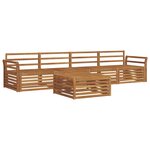 vidaXL Ensemble de canapés d'extérieur 5 pc Naturel