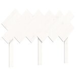 vidaXL Cadre de lit sans matelas blanc bois massif