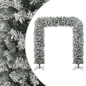 vidaXL Arche de sapin de Noël à flocons de neige 240 cm