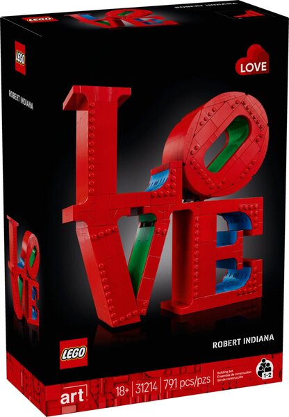 LEGO Art - Sculpture LOVE - Set de Construction 31214 pour Adultes