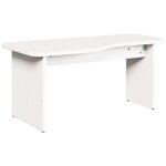 vidaXL Table basse 2 Pièces Blanc 100 x 69 x 35.5 cm Bois de pin massif