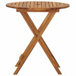 vidaXL Ensemble à manger de jardin pliable 3 Pièces Bois d'acacia solide