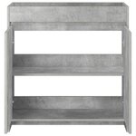 vidaXL Meuble sous lavabo de salle de bain Gris béton