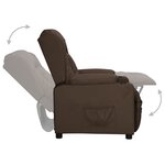 vidaXL Fauteuil Marron Similicuir