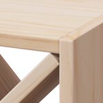 vidaXL Étagère à vin 2 Pièces Naturel 62 x 25 x 62 cm Pin massif