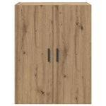 vidaXL Armoire Murale 2 Pièces Chêne artisanal 69 5 x 34 x 90 cm