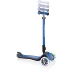 GLOBBER Trottinette Elite Deluxe Lights 3 roues - Bleu marine