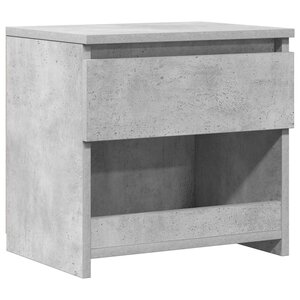 vidaXL Table de chevet Gris béton 40x30x39 cm Aggloméré