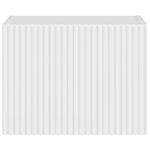 vidaXL Meuble TV mural Montage mural Blanc Brillant 60 x 31 x 29.5 cm