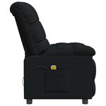 vidaXL Fauteuil de massage Noir Tissu