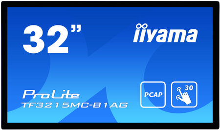 Iiyama prolite tf3215mc-b1ag écran plat de pc 81 3 cm (32") 1920 x 1080 pixels full hd led écran tactile kiosque noir