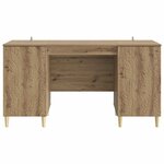 vidaXL Bureau Chêne artisanal Bois d'ingénierie 142 5 x 50 x 75 cm