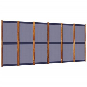 vidaXL Cloison de séparation 6 panneaux bleu foncé 420x180 cm