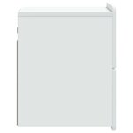vidaXL Cabinet de chevet mural 2 Pièces Blanc 33 x 34 5 x 43 cm