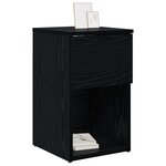vidaXL Armoire de lit 2 Pièces Chêne noir 29 x 31 5 x 49 cm