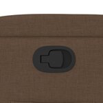 vidaXL Fauteuil inclinable Marron Tissu