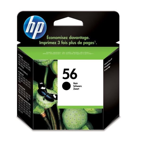 Hp 56 cartouche d'encre noire authentique pour hp officejet 5610 et hp psc 1217/1311/1355 (c6656ae)