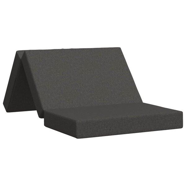 vidaXL Canapé-lit pliable 100 x 67 x 45 cm Gris foncé