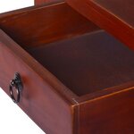 vidaXL Table console Marron classique 50x30x75 cm Bois d'acajou solide