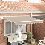 vidaXL Tissu de remplacement pour auvent pour cadre de 3 5x2 5 m Beige
