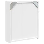 vidaXL Armoire de salle de bain à miroir avec LED blanc 45x13x52 cm