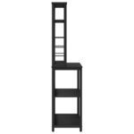 vidaXL Étagère de cuisine Chêne noir 80 x 40 x 168 cm