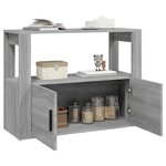 vidaXL Buffet Sonoma gris 80x30x60 cm Bois d'ingénierie