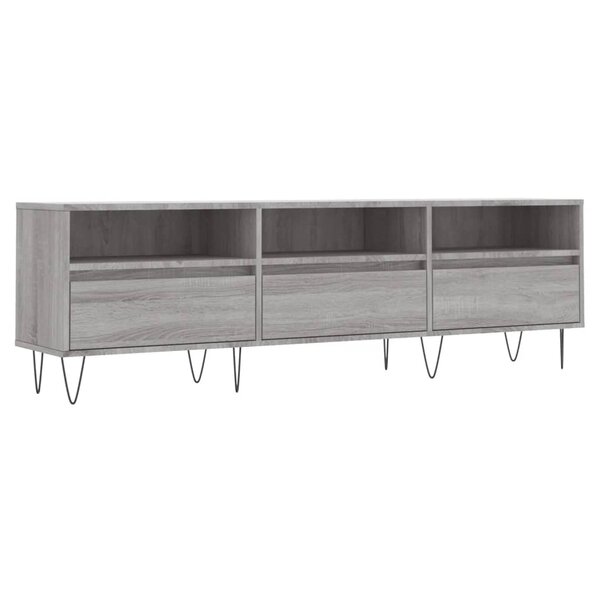 vidaXL Meuble TV sonoma gris 150x30x44 5 cm bois d'ingénierie