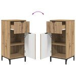 vidaXL Ensemble de mobilier de salle de bain 2 Pièces chêne artisanal