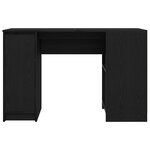 vidaXL Bureau chêne noir 120x42x76 cm bois d'ingénierie
