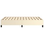 vidaXL Cadre de lit Crème 120x200 cm Similicuir